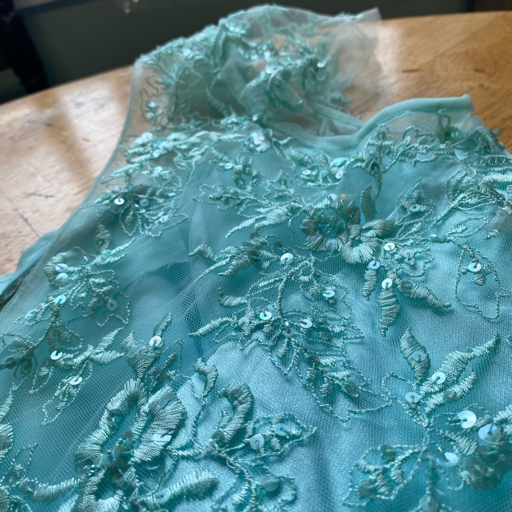 Formal Light Teal Dress